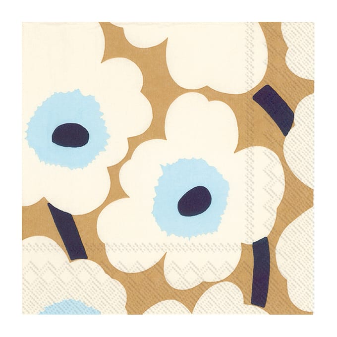 Unikko napkins 33x33cm 20件装 - 奶油色 金色 - Marimekko