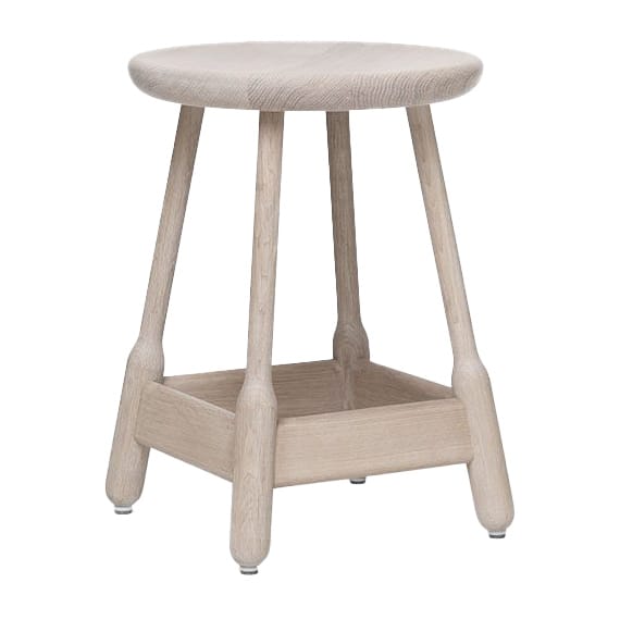 Albert barstool 50 cm 凳子 - 白色-oiled oak - Massproductions