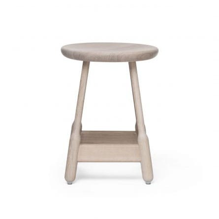 Albert barstool 50 cm 凳子 - 白色-oiled oak - Massproductions