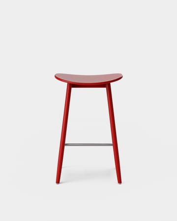 Icha barstool 65 cm 凳子 - 红色 varnished beech - Massproductions