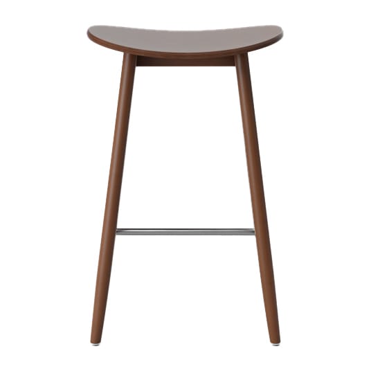 Icha barstool 65 cm 凳子 - Walnut stained beech - Massproductions