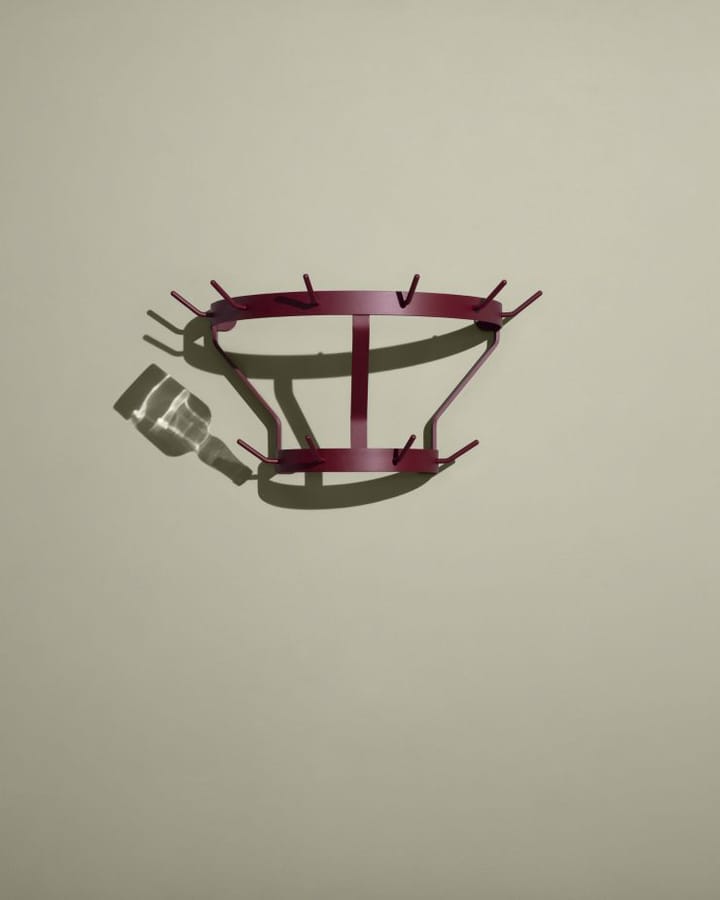 Marcel clothes hanger wall-mounted - 酒红色 - Massproductions