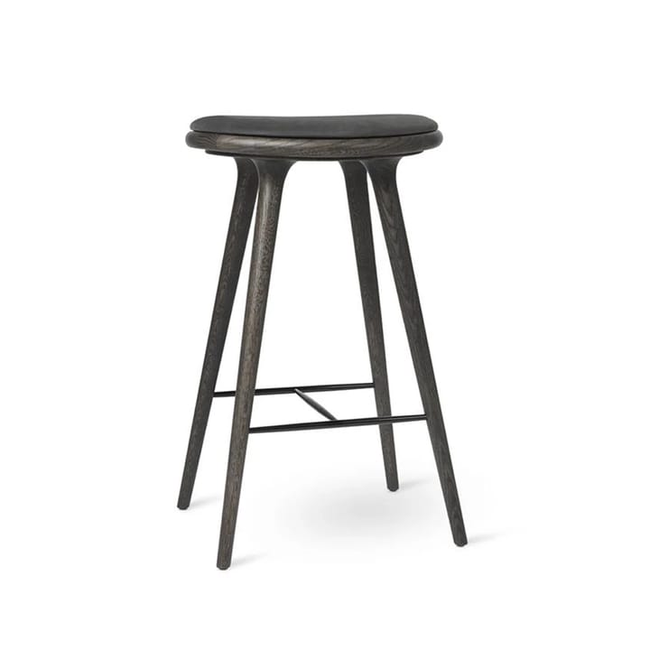 Mater high stool barstool low 69 cm 凳子 - leather 黑色, sirka 灰色 oak - Mater