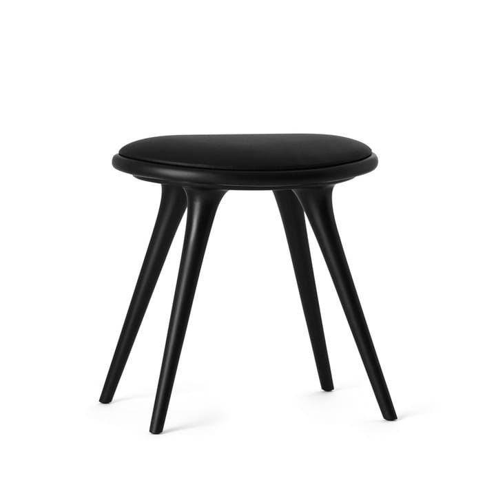 Mater 凳子 - Leather black. black stained beech stand - Mater