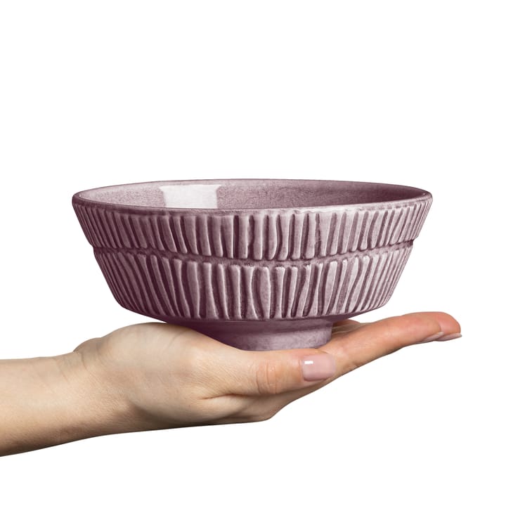 Stripes 碗 Ø15 cm - Plum - Mateus