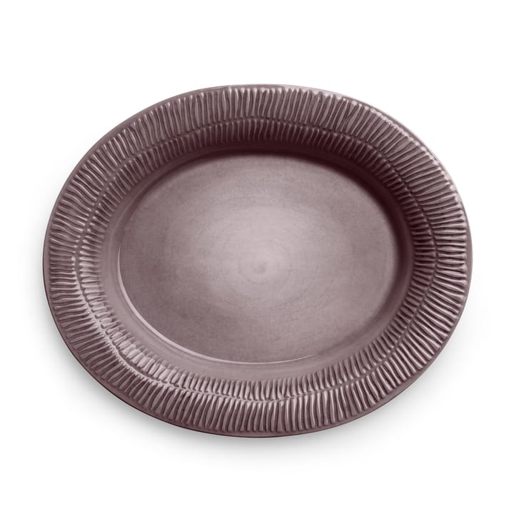 Stripes platter 30x35 cm - Plum - Mateus