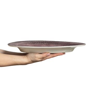 Stripes platter 30x35 cm - Plum - Mateus