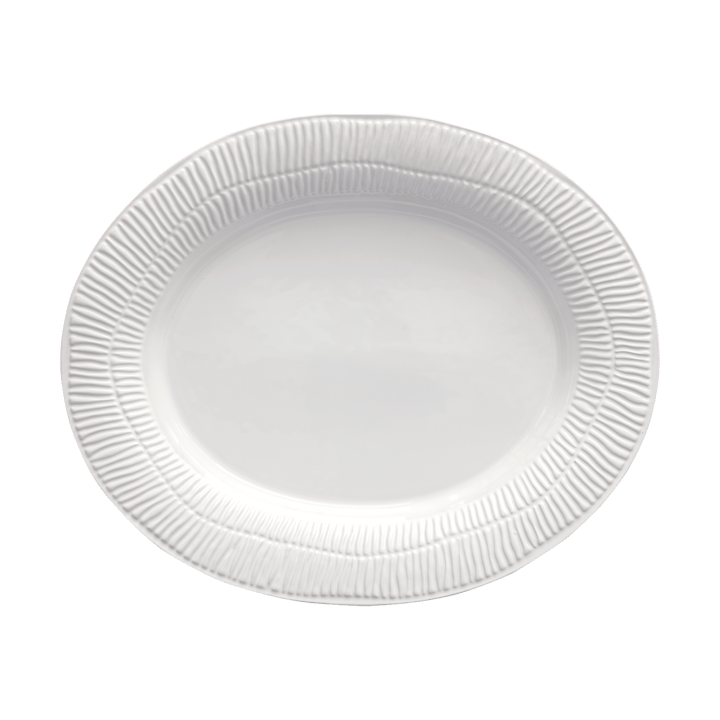 Stripes platter 30x35 cm - White - Mateus