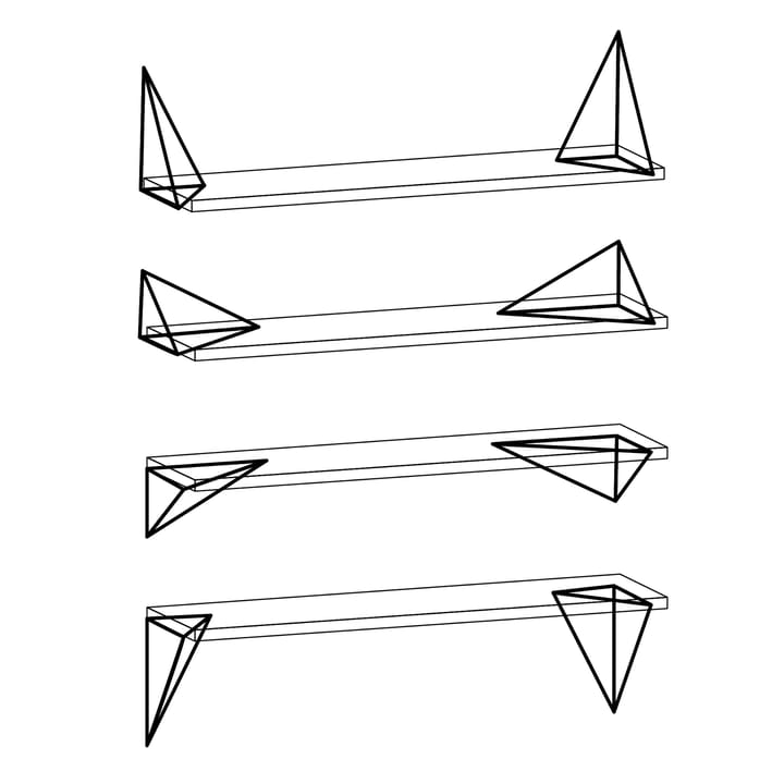 Pythagoras brackets, 两件套装 - brass - Maze