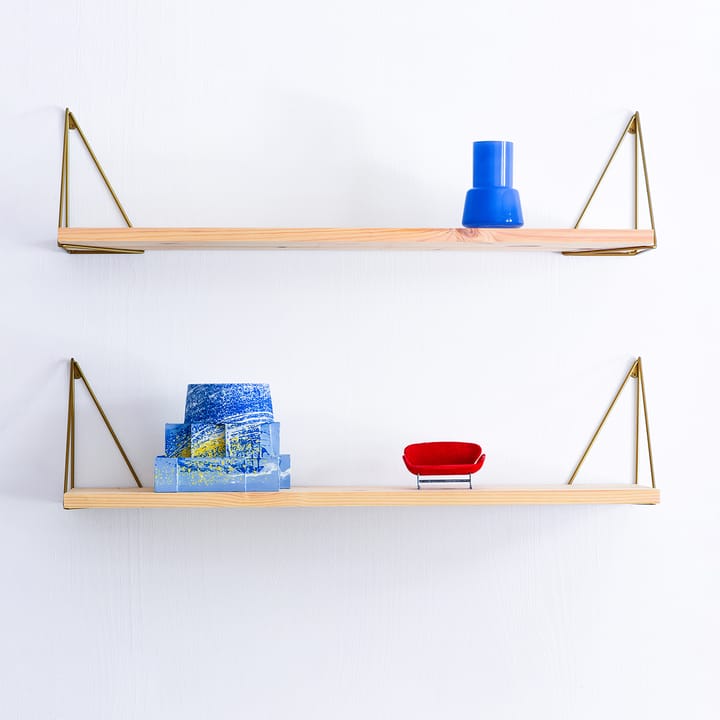 Pythagoras Play shelf, brass Maze