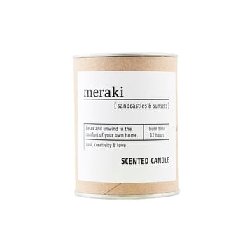 Meraki 香薰蜡烛 棕色玻璃 12 hours - sandcastles & sunsets - Meraki