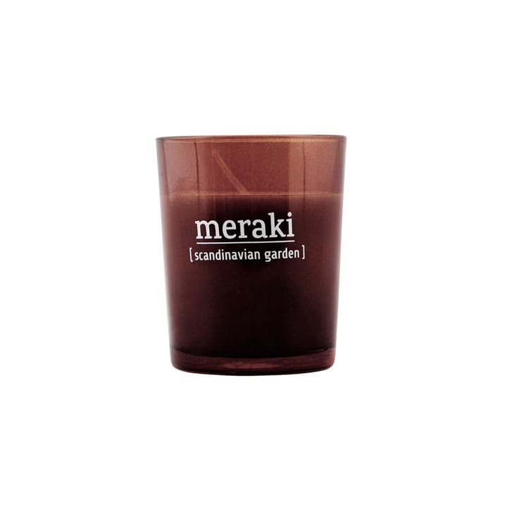Meraki 香薰蜡烛 棕色玻璃 12 hours - scandinavian garden - Meraki