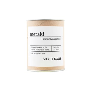 Meraki 香薰蜡烛 棕色玻璃 12 hours - scandinavian garden - Meraki