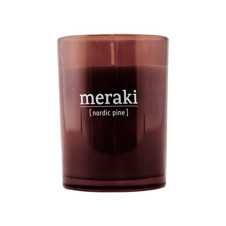 Meraki 香薰蜡烛 棕色玻璃 35 hours - nordic pine - Meraki