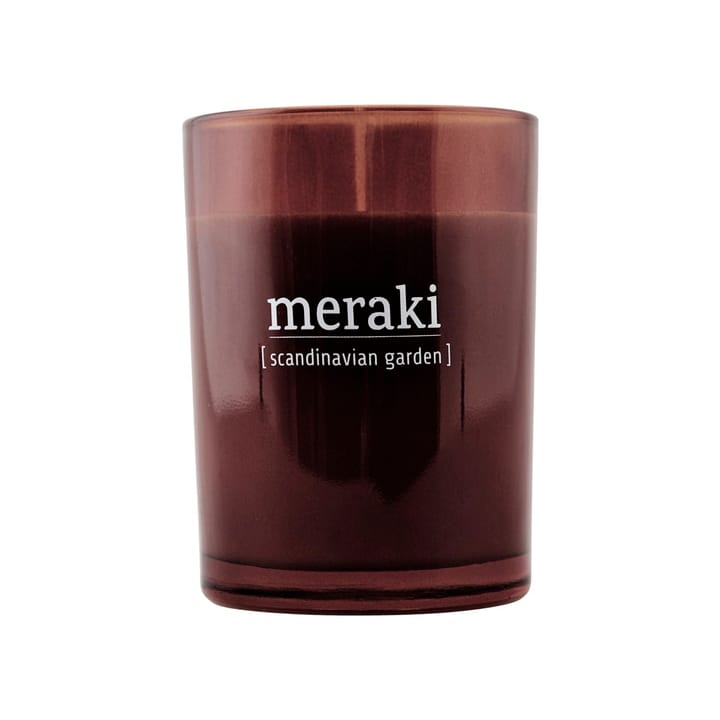 Meraki 香薰蜡烛 棕色玻璃 35 hours - scandinavian garden - Meraki