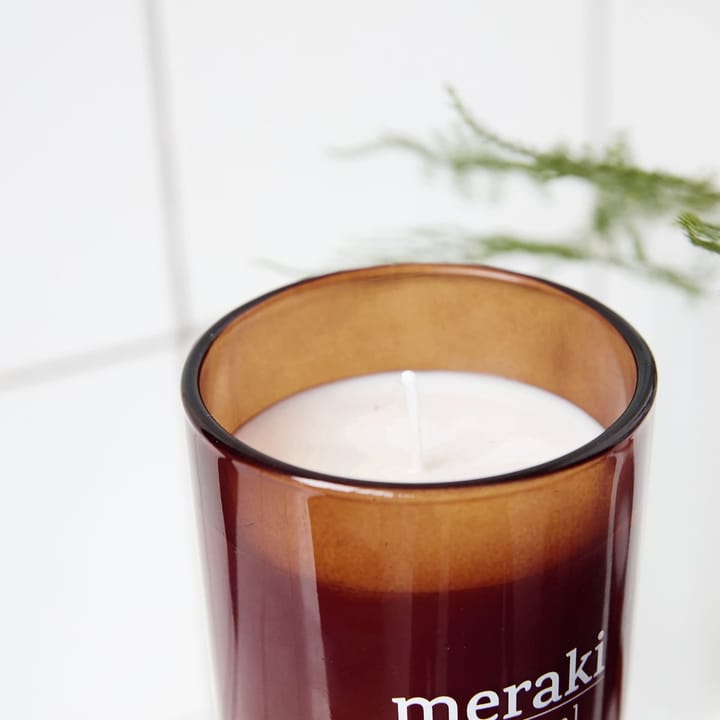 Meraki 香薰蜡烛 棕色玻璃 35 hours, scandinavian garden Meraki