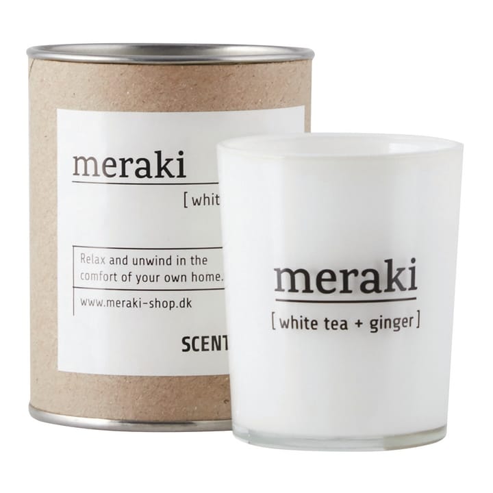 Meraki 香薰蜡烛 35 hours - 白色 tea-ginger - Meraki