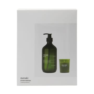 Meraki 礼物套装 hand soap 和 香薰蜡烛 - Anti-odor 绿色 herbal - Meraki