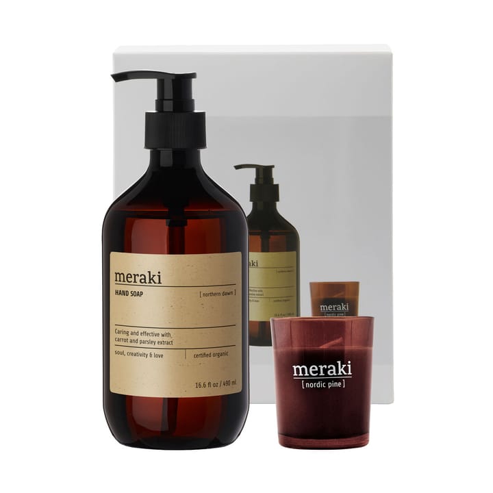 Meraki 礼物套装 hand soap 和 香薰蜡烛 - Northern dawn-nordic pine - Meraki