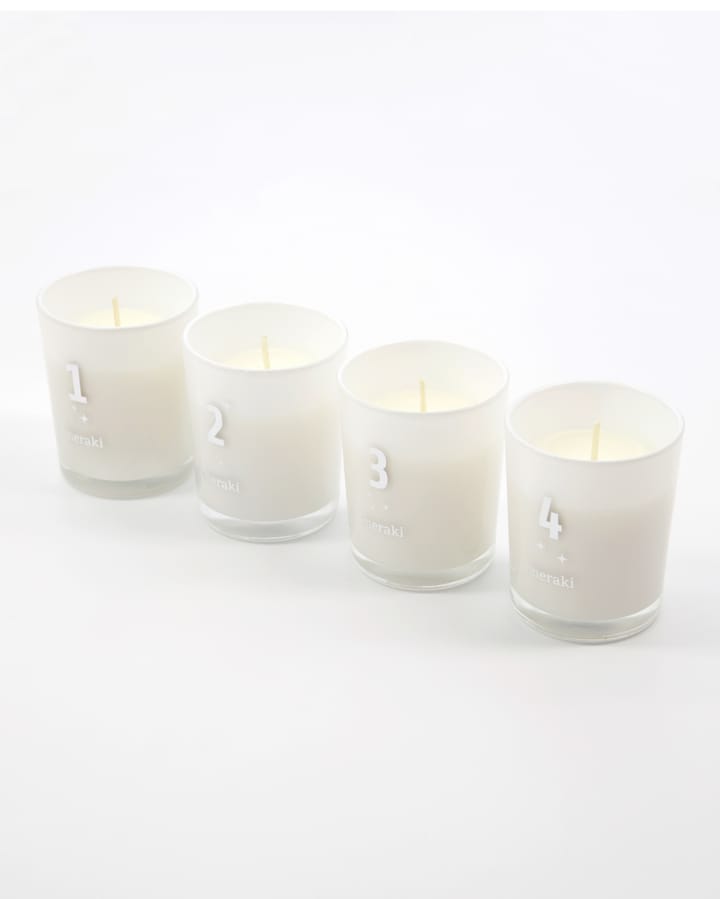 Meraki scented advent candles 4-pack, Frozen meadow Meraki