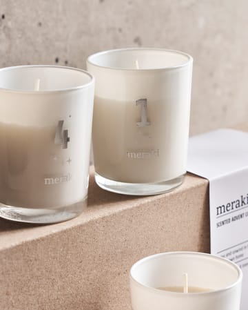 Meraki scented advent candles 4-pack - Frozen meadow - Meraki