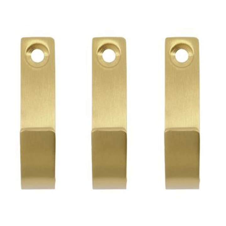 Thapsus hook 三件套装, Brushed brass finish Meraki