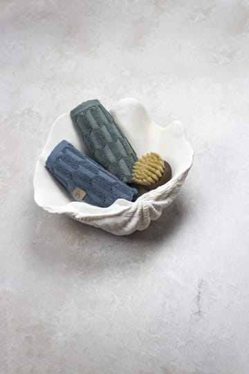 Geo towel 30x30 cm - Pine 绿色 - Mette Ditmer