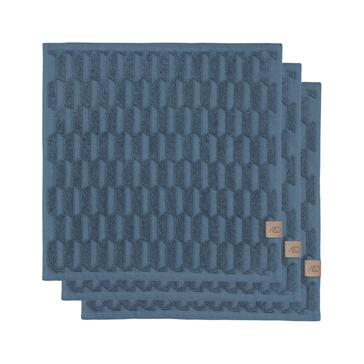 Geo towel 30x30 cm - Slate 蓝色 - Mette Ditmer