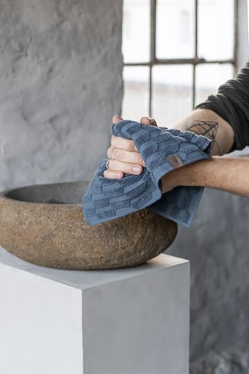 Geo towel 30x30 cm - Slate 蓝色 - Mette Ditmer