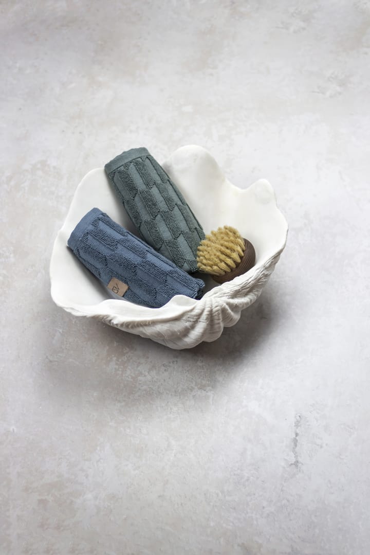 Geo towel 30x30 cm - Slate 蓝色 - Mette Ditmer