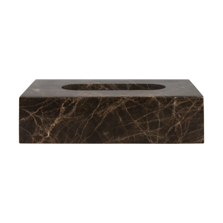 Marble 纸巾盒 14x25.5 cm - 褐色 - Mette Ditmer