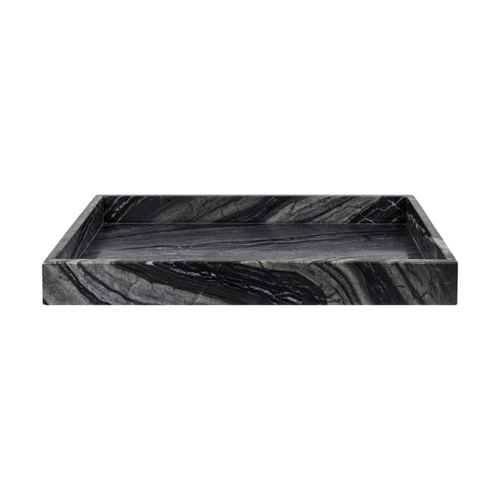 Marble 装饰 托盘 大 30x40 cm - 黑色-灰色 - Mette Ditmer
