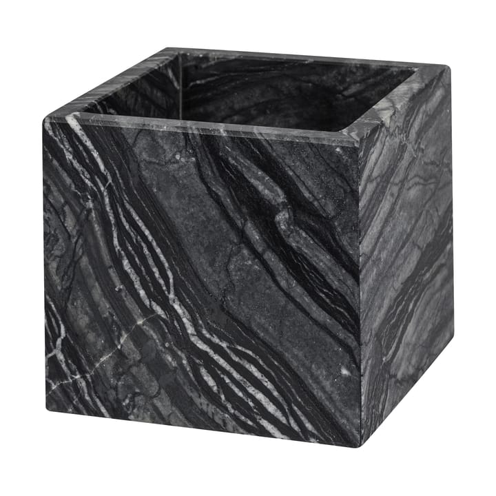 Marble cube 8.5x8.5 cm - 黑色-灰色 - Mette Ditmer