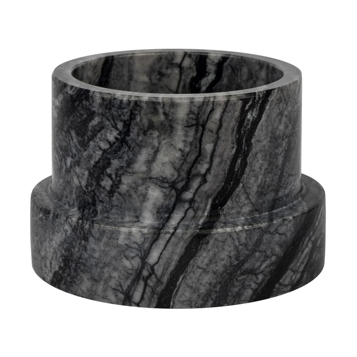 Marble 烛台 for block 蜡烛 6.5 cm - 黑色-灰色 - Mette Ditmer
