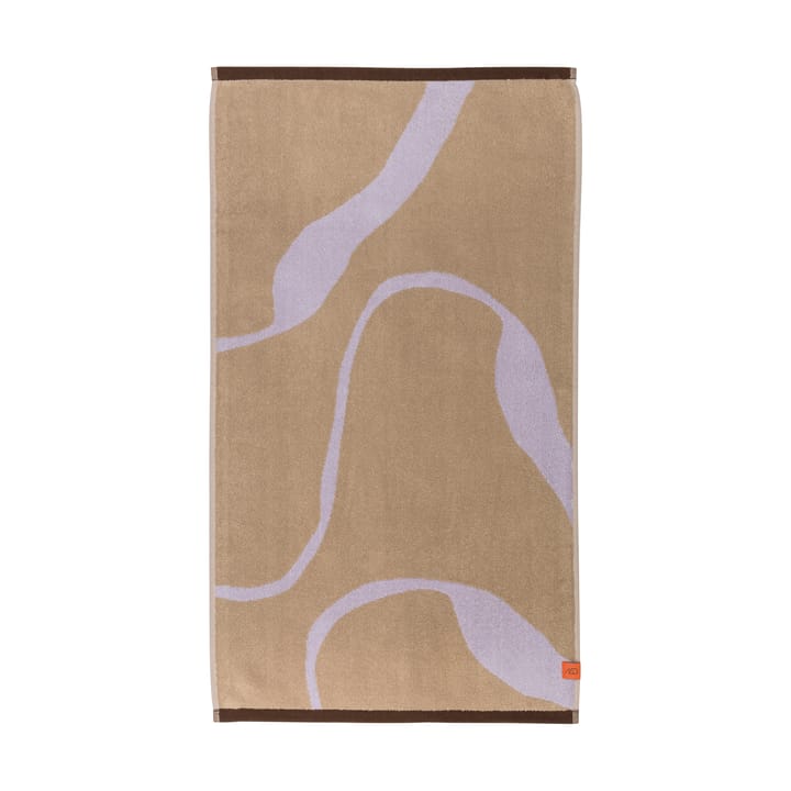 Nova Arte 浴巾 70x133 cm - 沙色-紫丁香 - Mette Ditmer