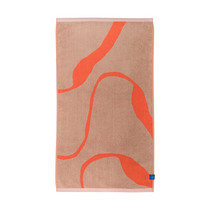 Nova Arte 浴巾 70x133 cm - 拿铁色-橙色 - Mette Ditmer