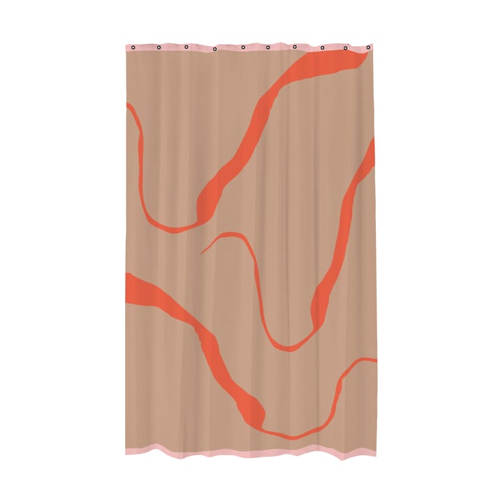 Nova Arte shower 窗帘 150x200 cm - 拿铁色-橙色 - Mette Ditmer