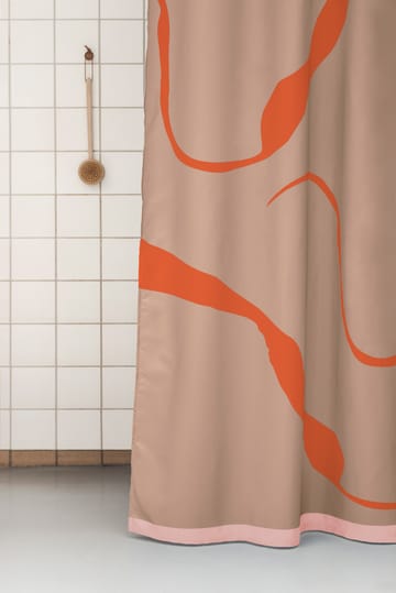 Nova Arte shower 窗帘 150x200 cm - 拿铁色-橙色 - Mette Ditmer