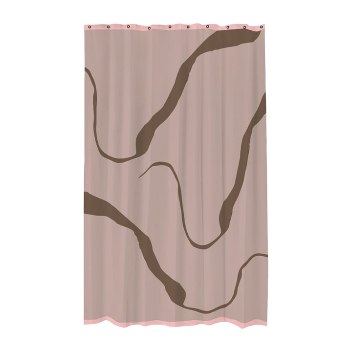 Process shower curtain 150x200 cm - 棕色 - Mette Ditmer