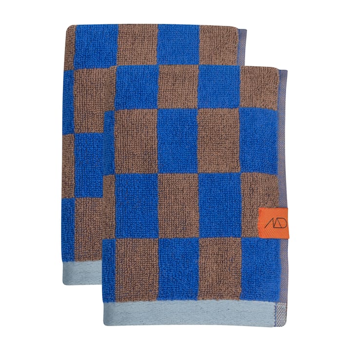 Retro guest towel 40x55 cm 两件套装 - Cobalt - Mette Ditmer