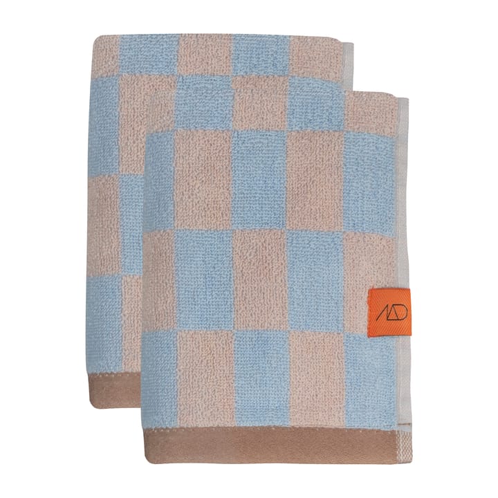 Retro guest towel 40x55 cm 两件套装 - Light 蓝色 - Mette Ditmer