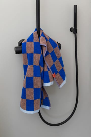 Retro towel 50x90 cm - Cobalt - Mette Ditmer