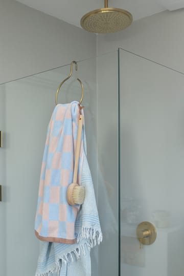 Retro towel 70x133 cm - Light 蓝色 - Mette Ditmer