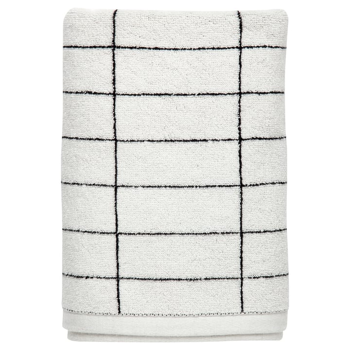 Tile Stone 浴巾 70x140 cm - 黑色-off 白色 - Mette Ditmer