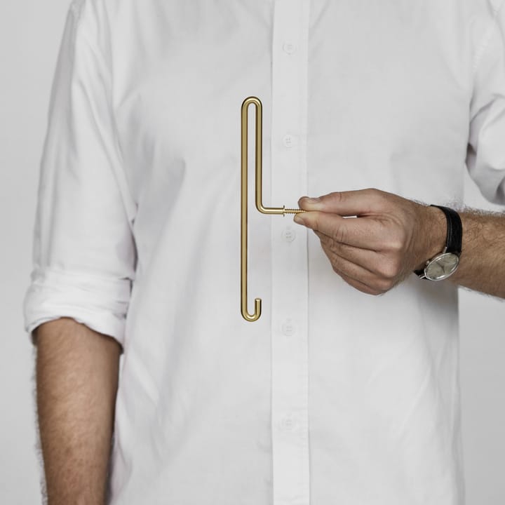 Moebe Wall hook large, matte gold MOEBE