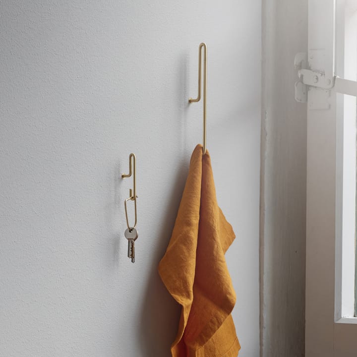 Moebe Wall hook large, matte gold MOEBE