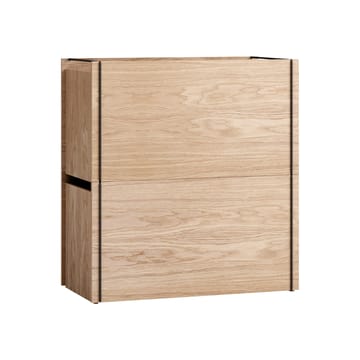 储物箱 oak 33x60 cm - Wood. black - MOEBE