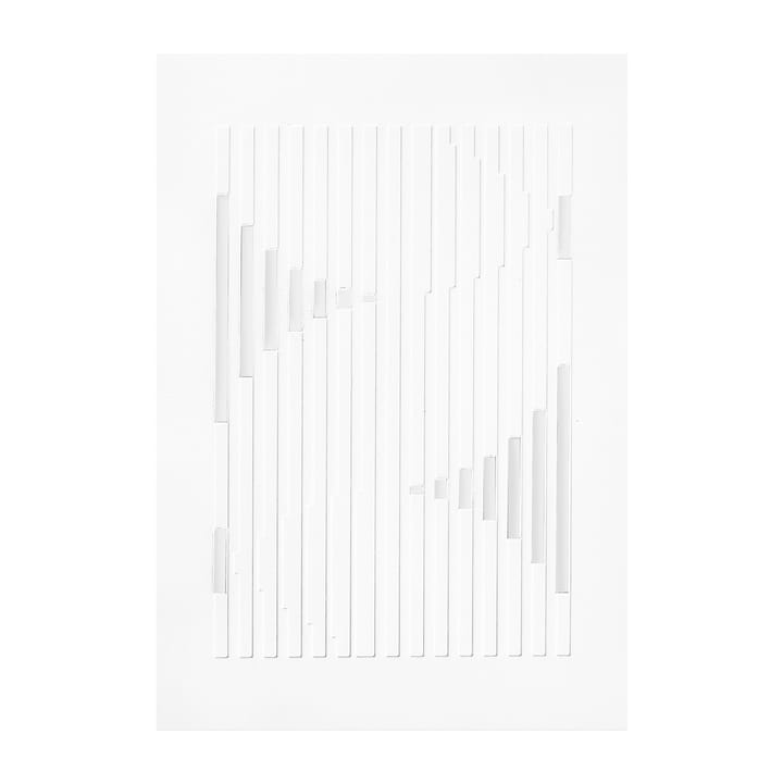 Relief 艺术品 organic lines 14.8x21 cm - Off White - MOEBE