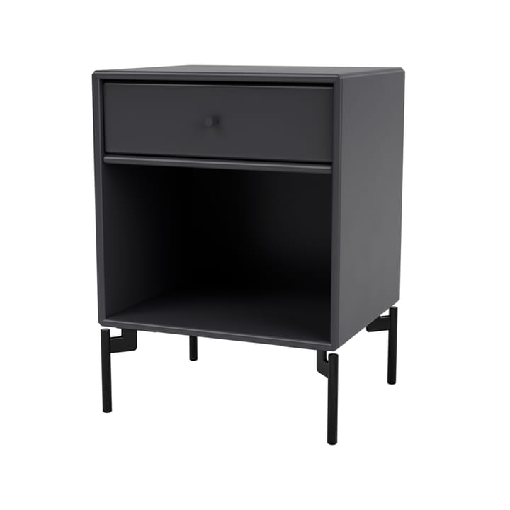 Dream bedside 桌子 - Anthracite 04, black lacquered legs - Montana