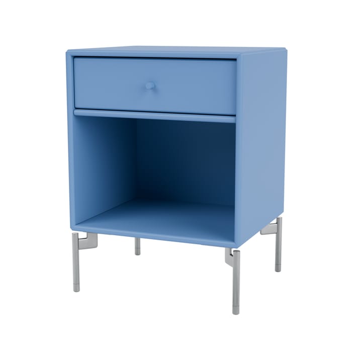 Dream bedside 桌子 - Azure 154, chrome legs - Montana